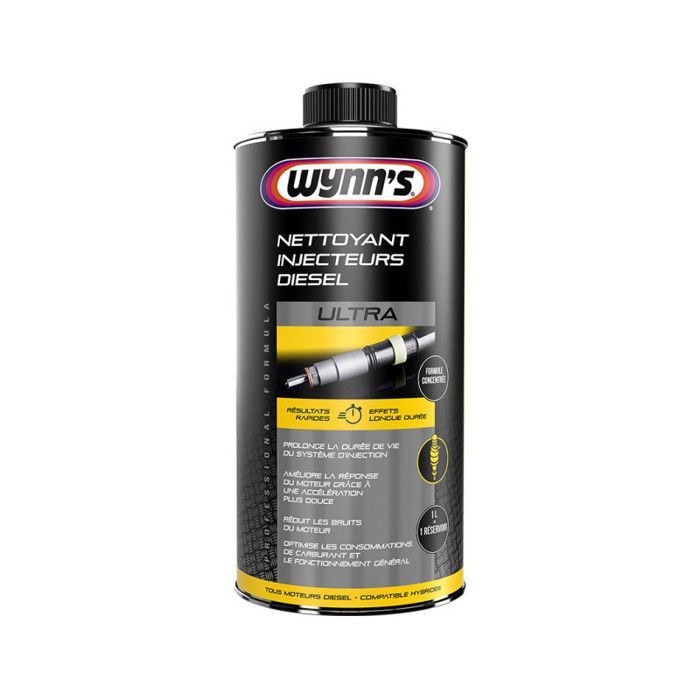 Additif - Nettoyant injecteurs - Diesel - Ultra - Lubrifie, prolonge et nettoie - Wynn's