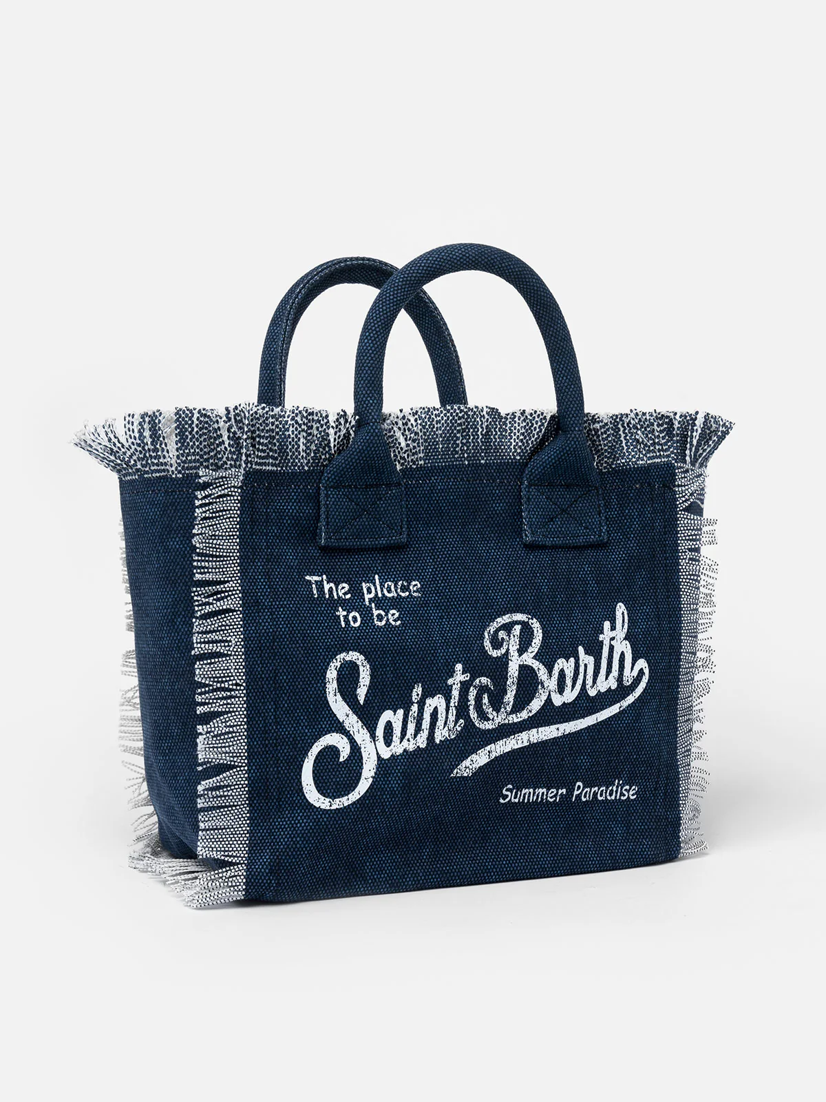 Colette-Tasche aus indigoblauem Baumwoll-Canvas