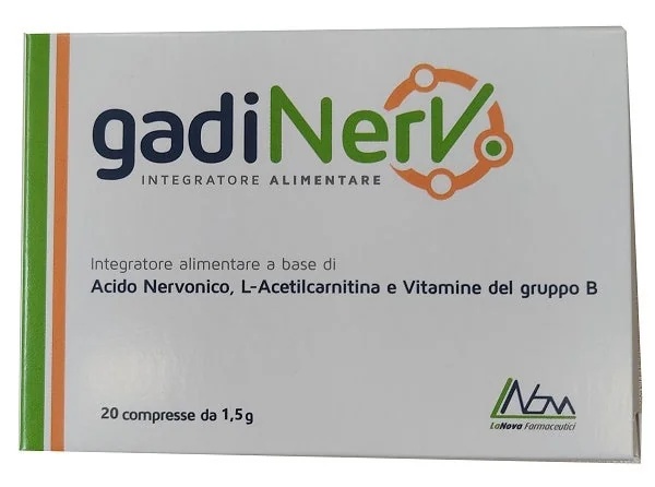 LANOVA Gadinerv, complément alimentaire pour le système nerveux, 15 comprimés