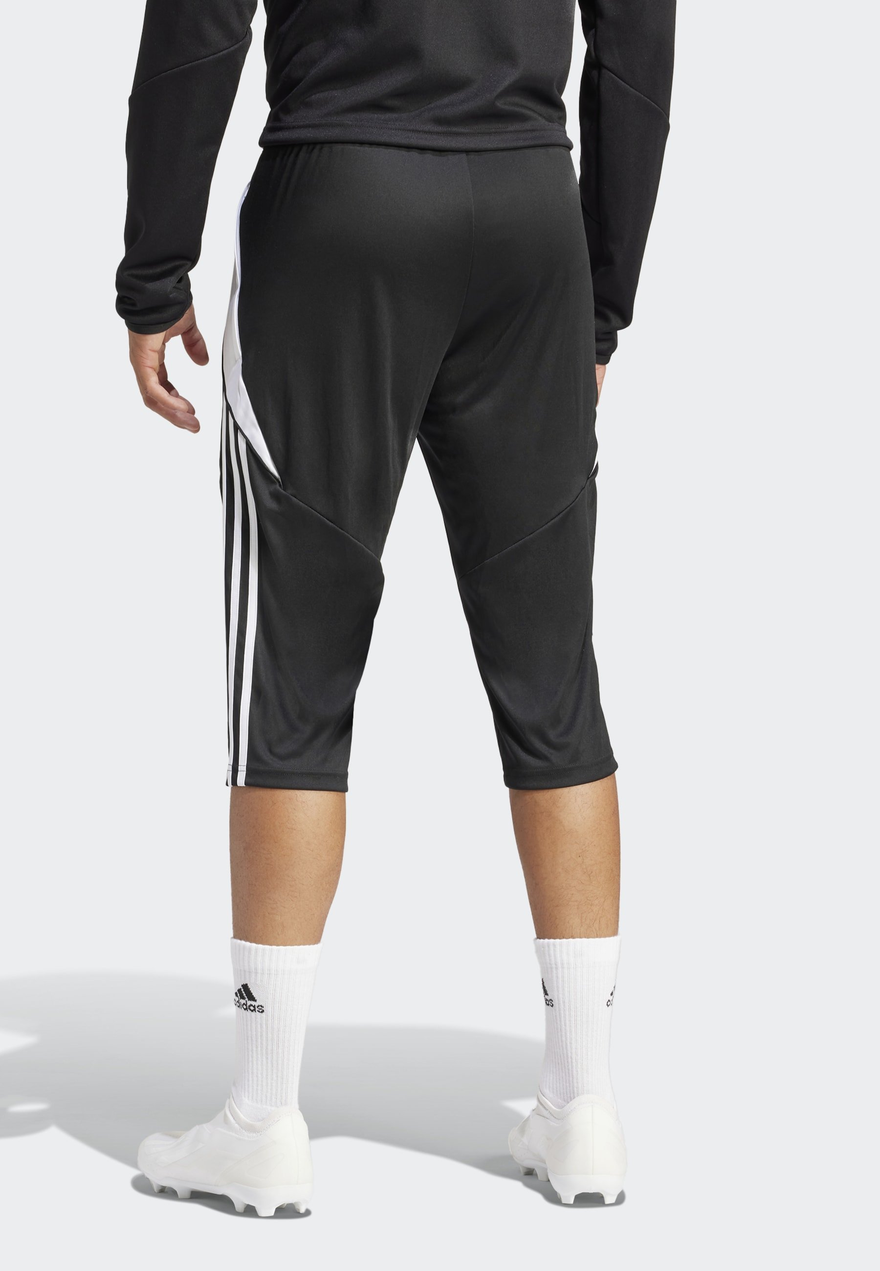 adidas Performance TIRO24 3/4 - 3/4 sportbroek - zwart/wit