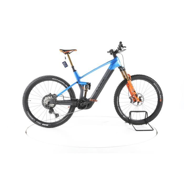 Bicicleta eléctrica Cube Stereo Hybrid 140 HPC Actionteam - azul - Bicicleta de montaña eléctrica con suspensión completa - Bosch 750 Wh reacondicionada
