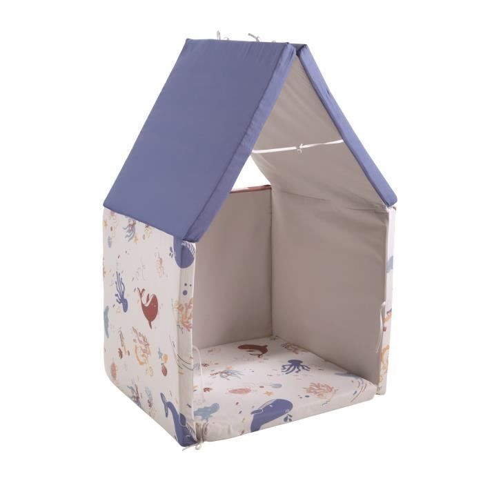 TINEO SCHÄTZE DES OZEANS 5-in-1 Smart Maxi Spielmatte – Multifunktionale Entwicklungsspielmatte – 120 x 180 x 5 cm