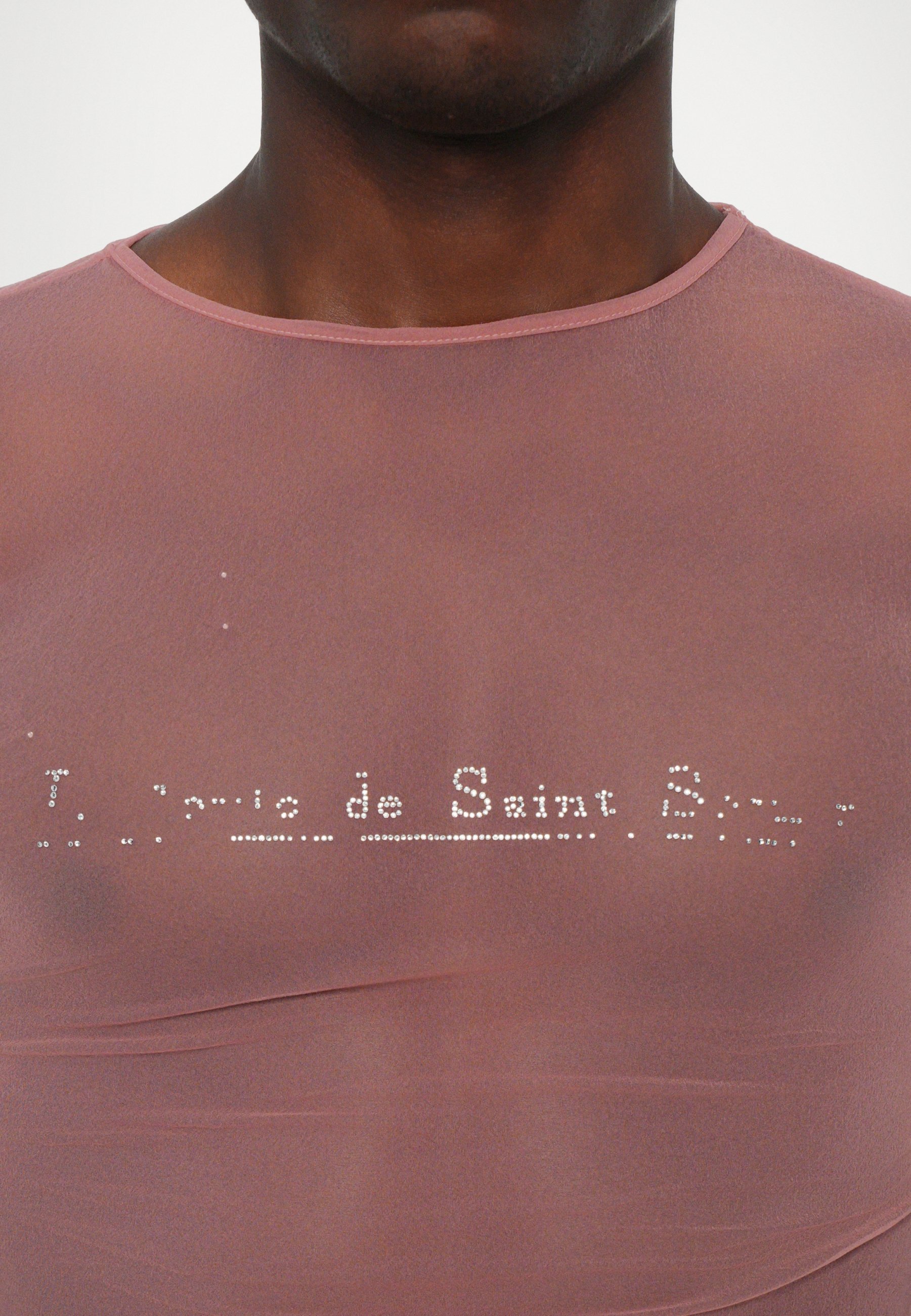 Ludovic de Saint Sernin SIMPLE SHORT SLEEVES UNISEX - T-shirt z nadrukiem - różowy