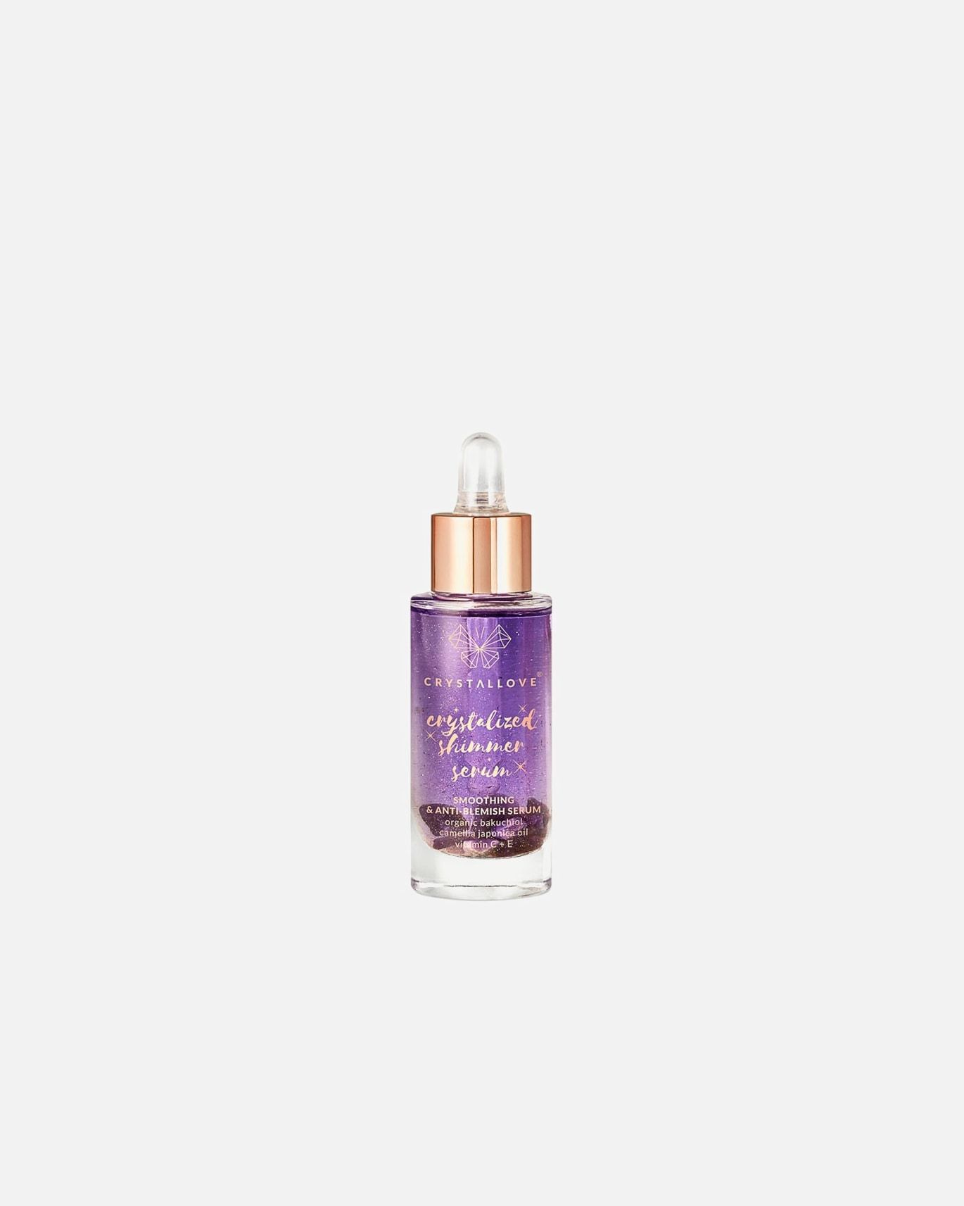 „Crystallove“ drėkinamasis serumas su ametisto blizgesiu – 30 ml