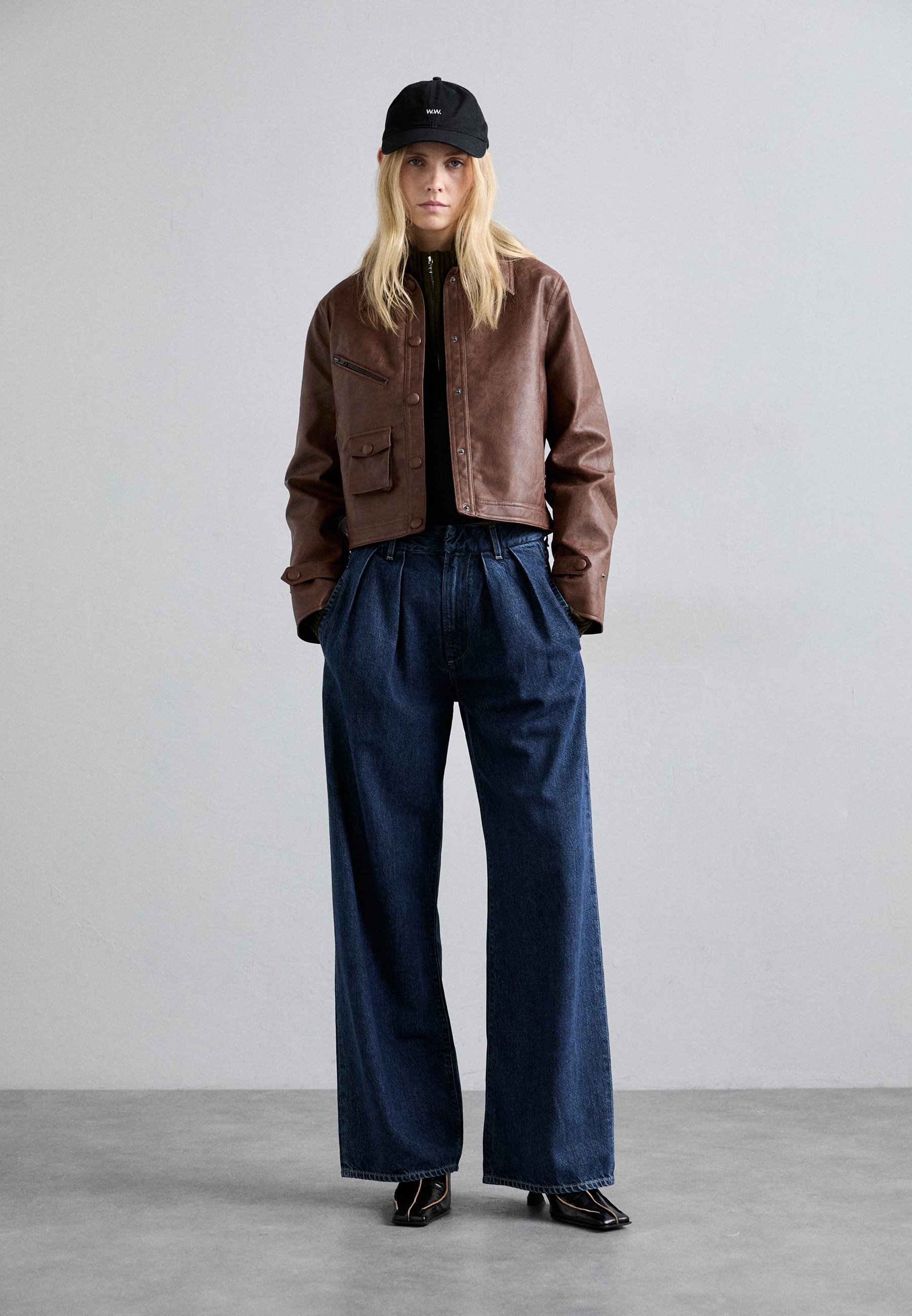 WOOD WOOD PROFILE UNISEX - Kapa - črna