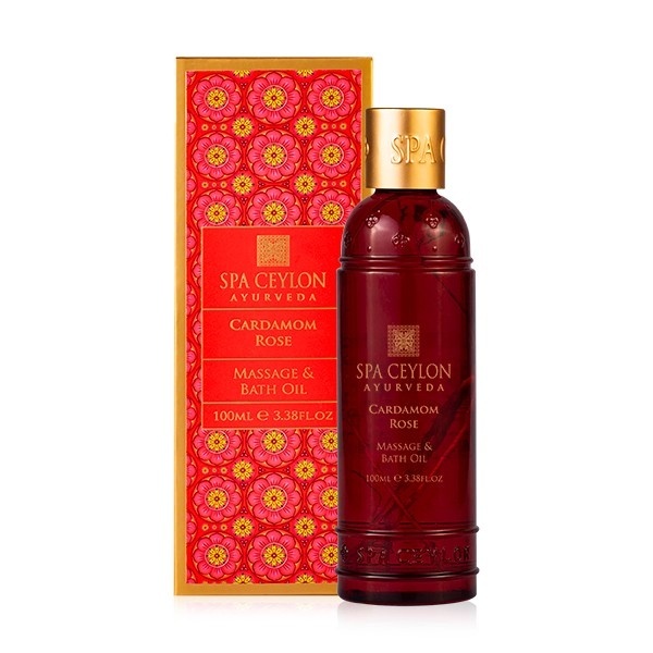 SPA CEYLON Kardemumma Ros - Massage- och badolja - 100ml