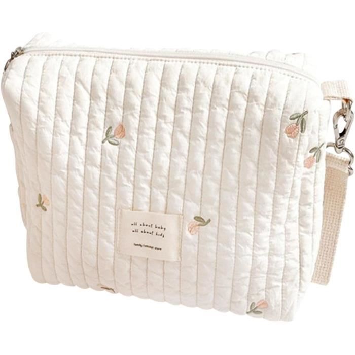 Neceser para bebé - GENÉRICO - Bolsa de pañales portátil - Tejido resistente - Dimensiones 21,5 x 16 cm - Suave
