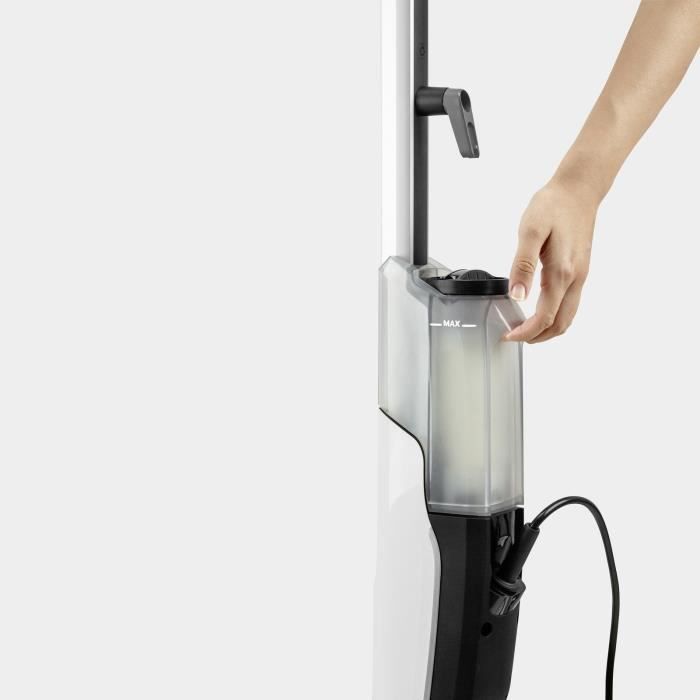 KARCHER SC 2 Limpiador vertical Easy Fix - Mopa de vapor - 1600 W - Calentamiento en 30 segundos - Limpia 50 m² - Elimina hasta el 99,9 % de los virus