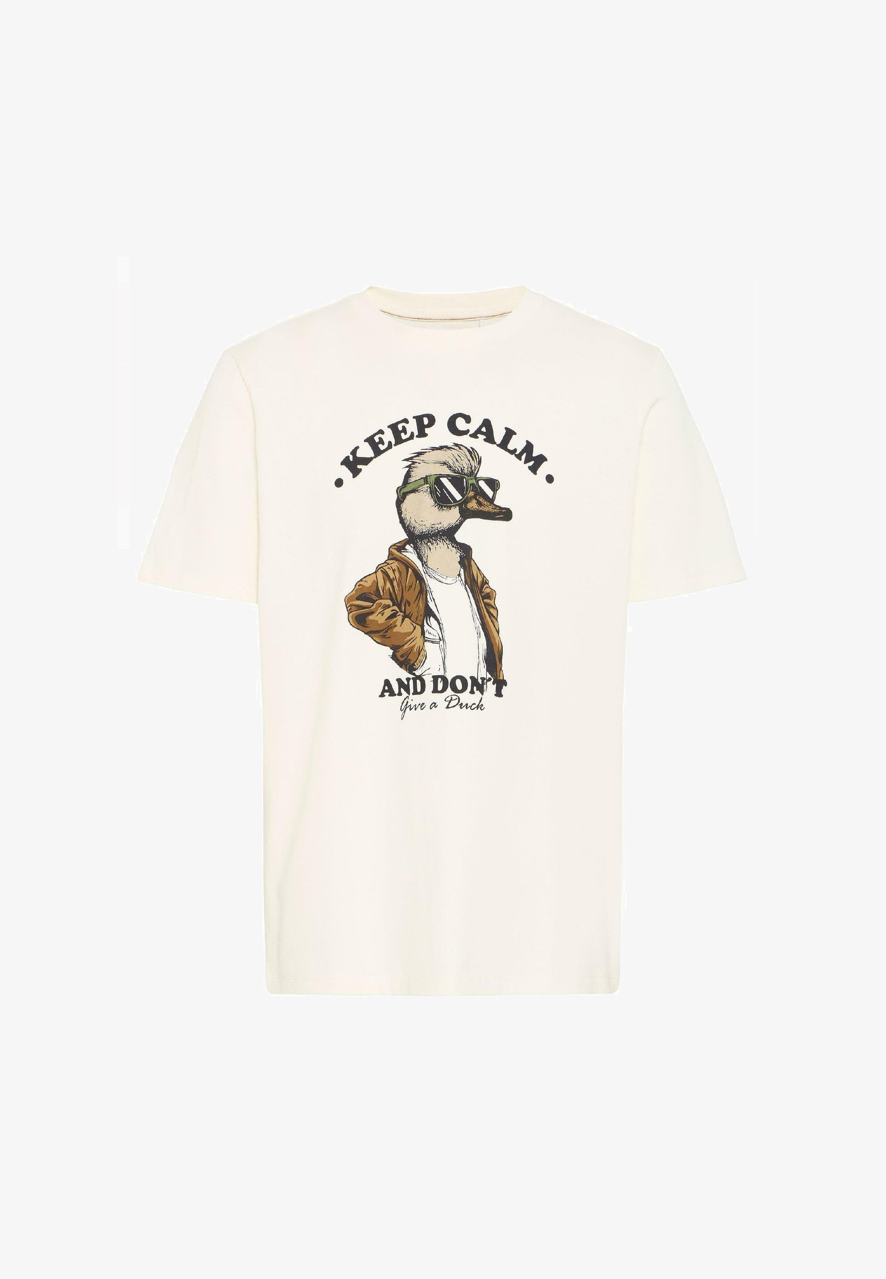 Blend BHIVIK - T-shirt stampata - anatra bianca