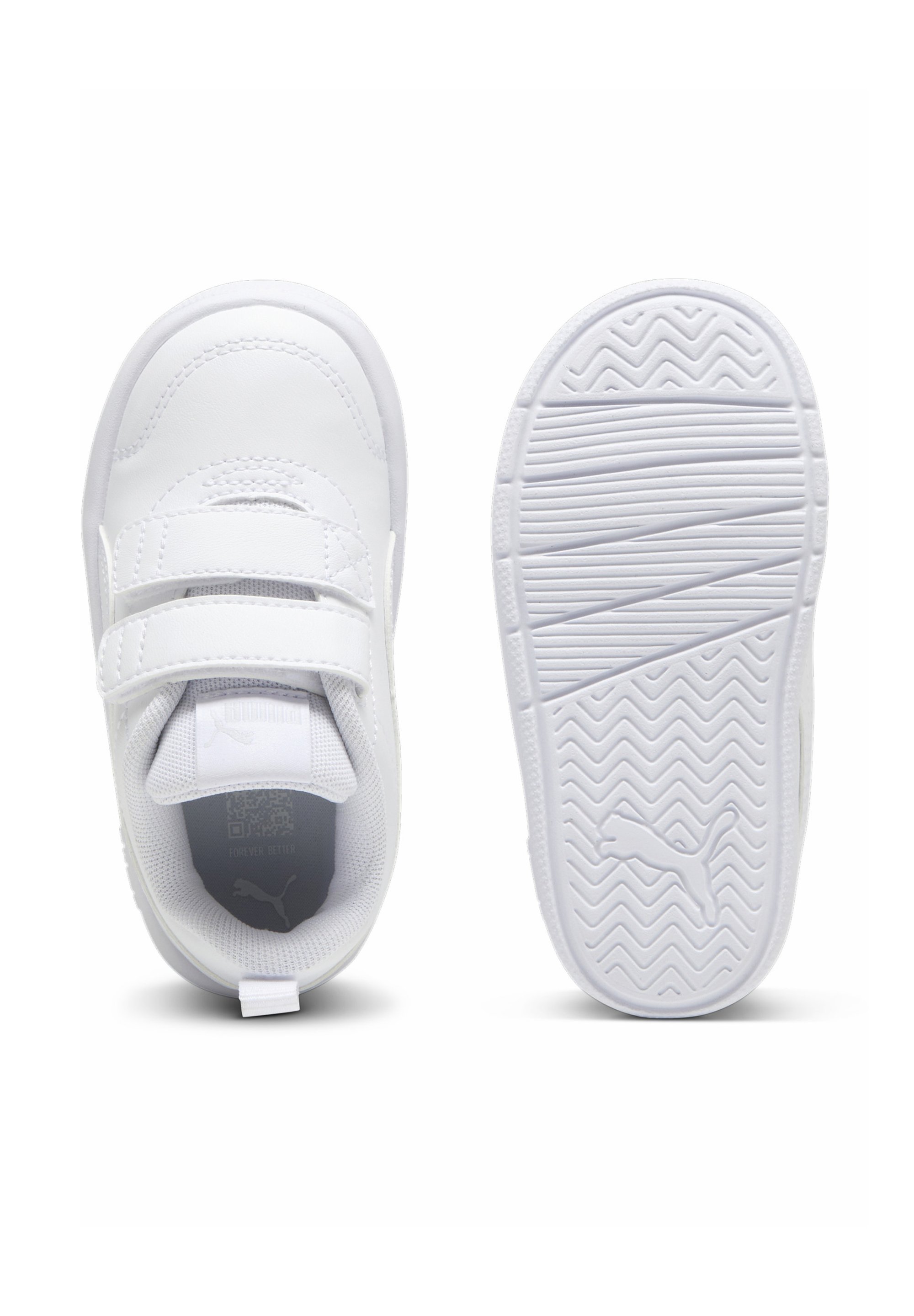 Puma COURTFLEX - Baskets de marche - blanc argenté brume