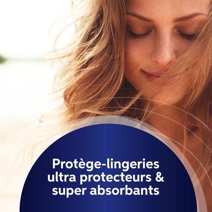 Protège-Slips Protection Long Fresh(boîte de 40 pièces)Protège-slips ultra absorbants avec zone allongée Parfum léger et contrôle