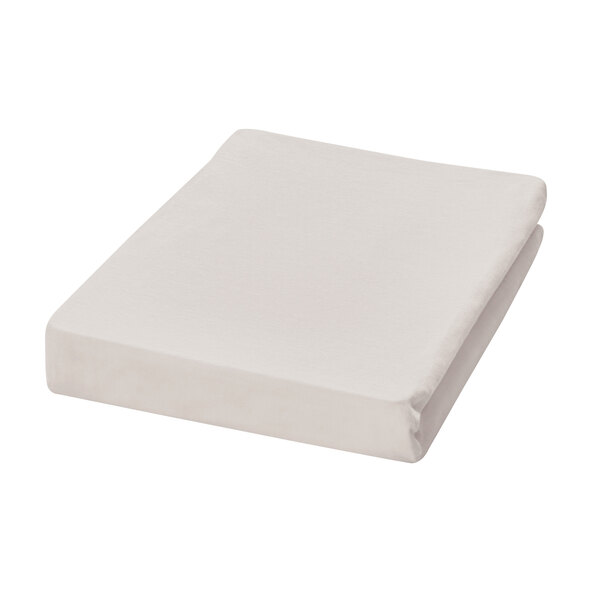 Cearșaf cu elastic din jerseu, 180-200 x 200 cm, argintiu