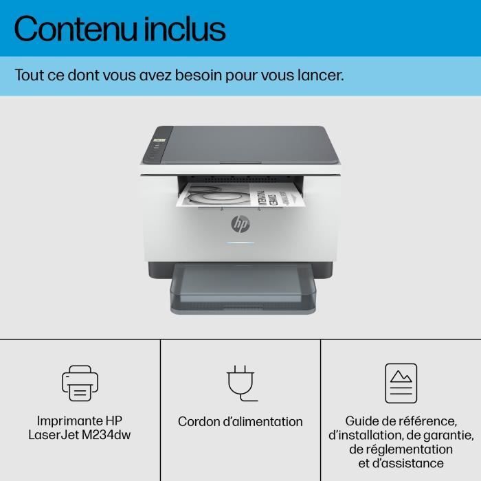 HP LaserJet M234dw mustavalkoinen lasermonitoimitulostin