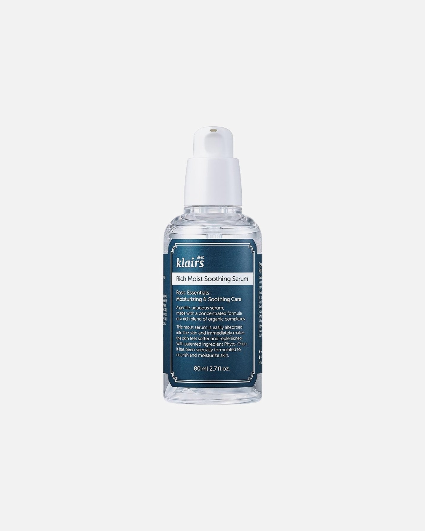 Dear Klairs bagātīgi mitrinošs nomierinošs serums - 80 ml