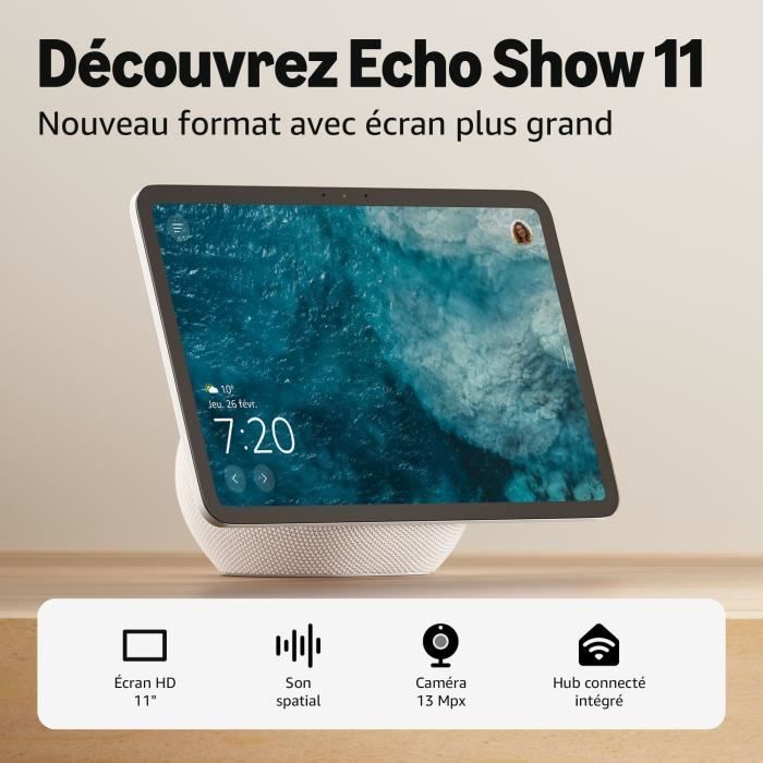 Pantalla inteligente - AMAZON - Echo Show 11 - Pantalla táctil Full HD de 11,95