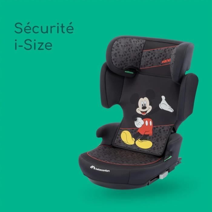 Silla de coche BEBECONFORT DISNEY© ROAD FIX i-Size Mickey, Isofix, Grupo 2/3, 3,5 a 10/12 años, 100-150 cm, 15-36 kg, Auténtica