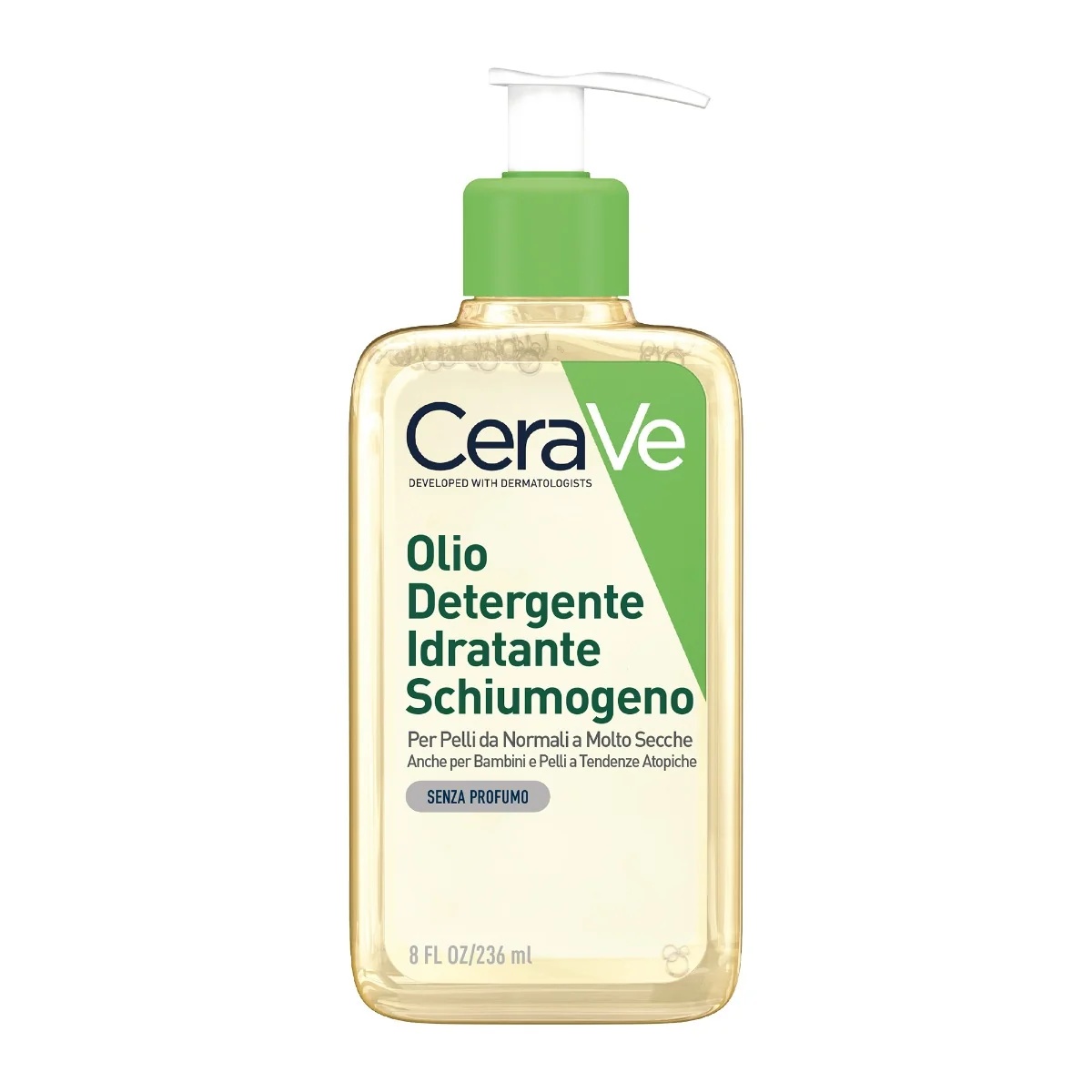 Huile nettoyante hydratante CERAVE CeraVe 236 ml Nettoie, hydrate et apaise. Contient 3 céramides essentiels, des triglycérides et du squalène.