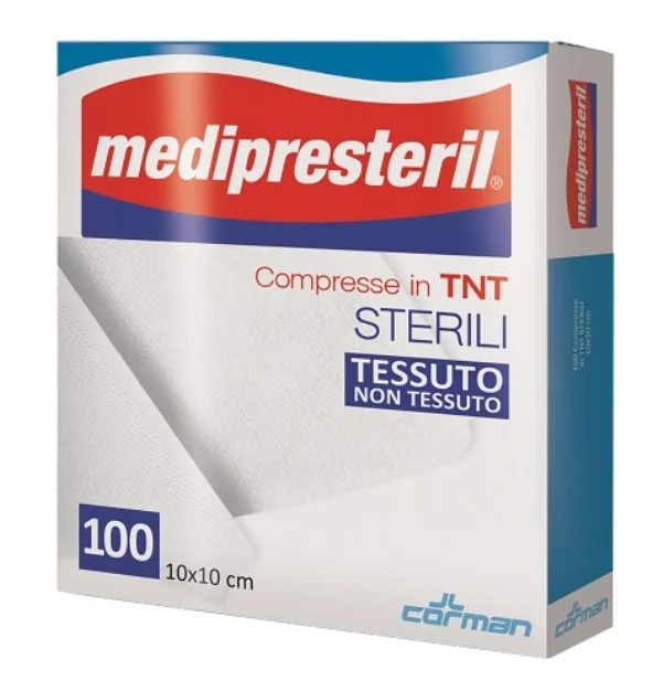 MEDIPRESTERIL Medipresteril Tnt gaze 10x10 100 unidades bandagens estéreis