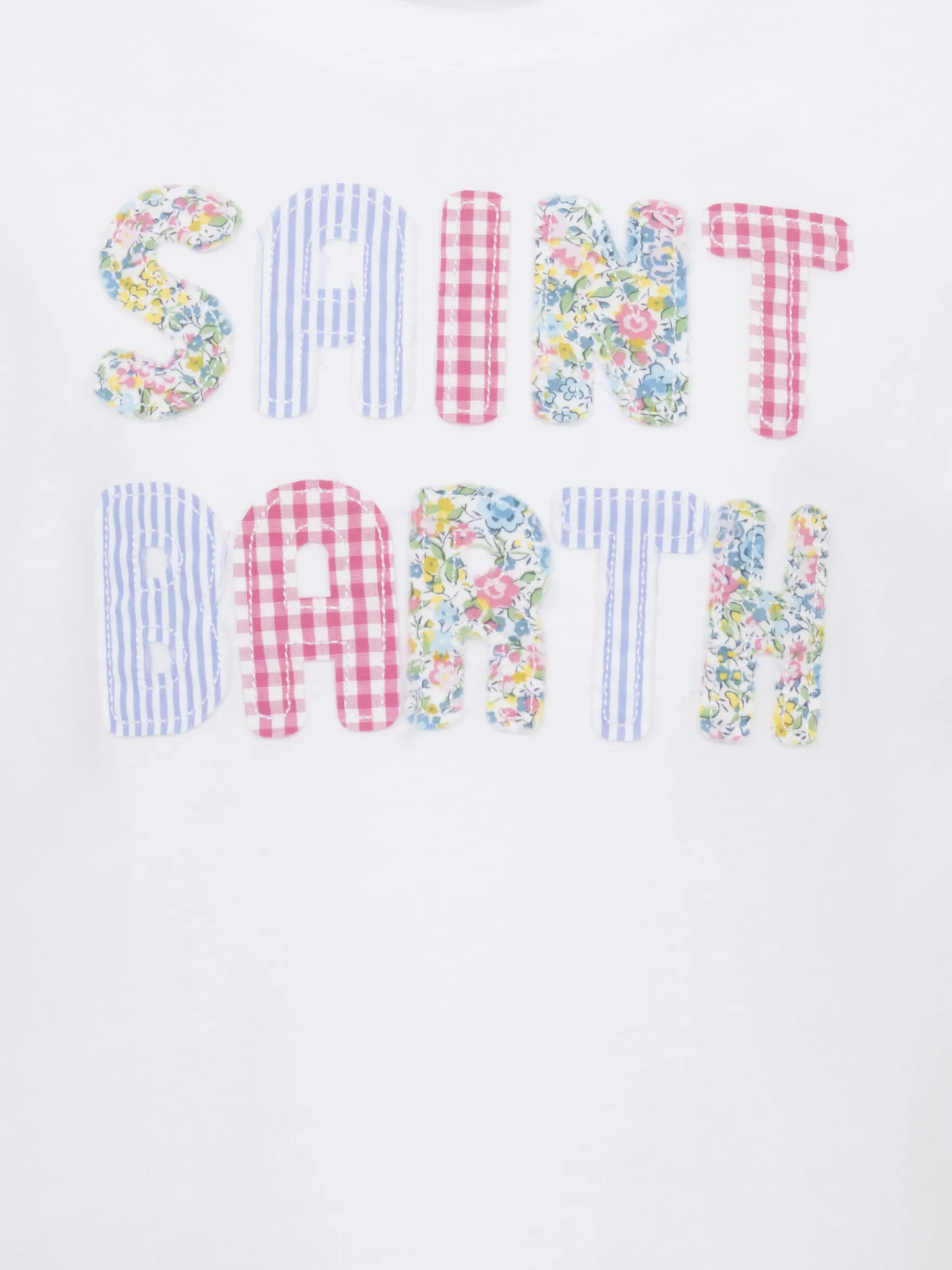 T-shirt Elly van katoen met patch Saint Barth