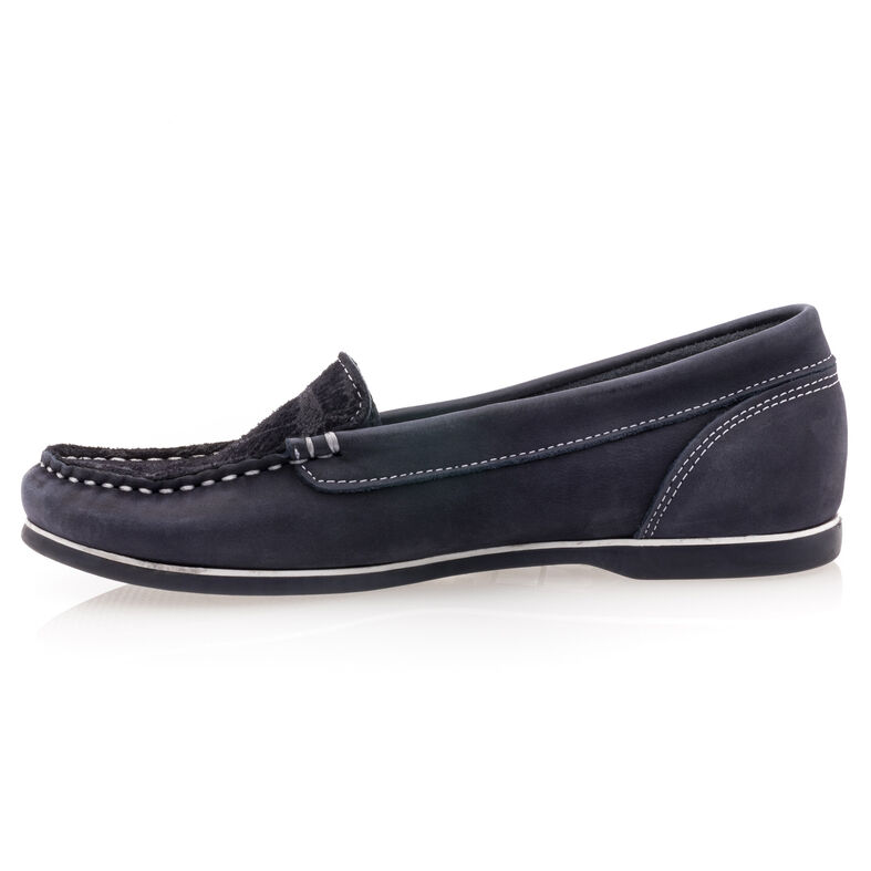 Blaue Damen-Loafer/Bootsschuhe