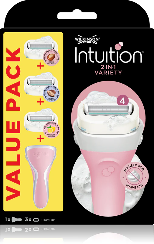 Conjunto de barbear feminino Wilkinson Sword Intuition Variety Edition