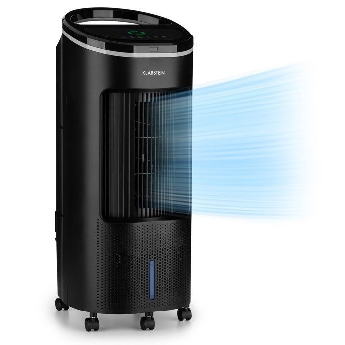 Enfriador de aire Klarstein - Ventilador y humidificador 4 en 1 - Negro