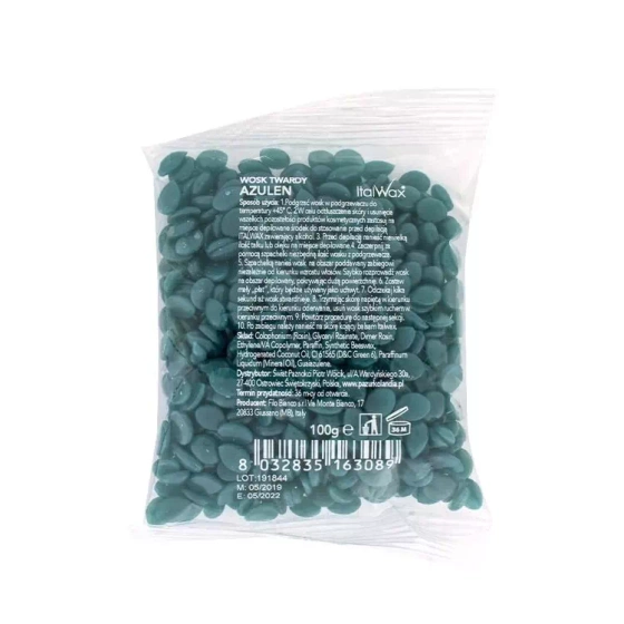 ITALWAX HOT FILM WAX AZULENOWY WOSK DO DEPILACJI W GRANULKACH 100G