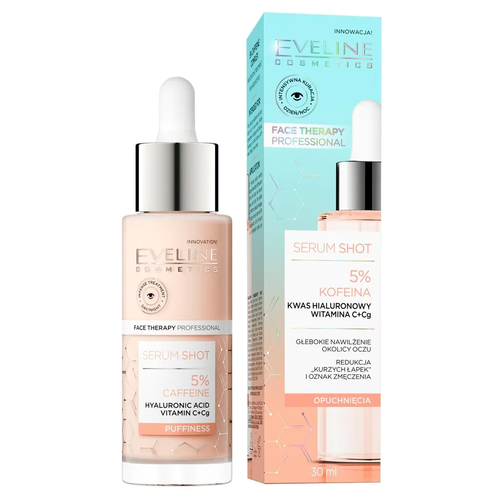 Eveline Serum Shot Kuracja energizująca z 5% kompleksem kofeiny do skóry wokół oczu