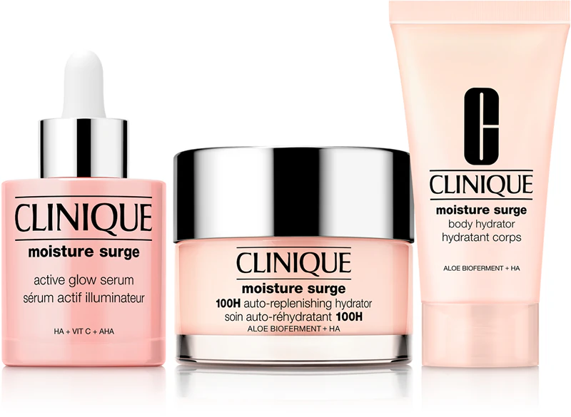 Darčeková sada Clinique Mini Kit Head-To-To-Toe Hydrators pre dehydratovanú pleť