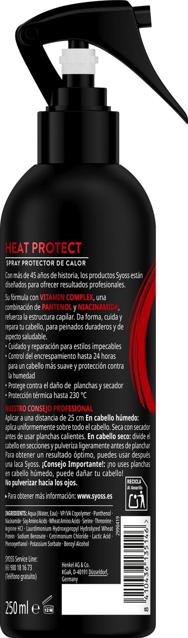 Heat Protect karstuma aizsargsprejs Matu veidošanas līdzekļi
