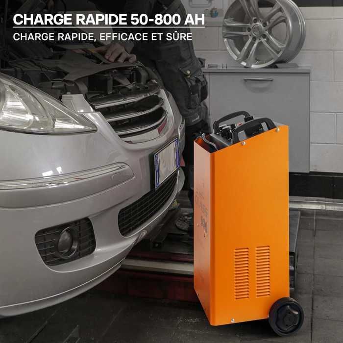 Wiltec Boost 630 batterilader – 12V og 24V – Lading for motorsykler, biler og anleggskjøretøy – Hurtiglading