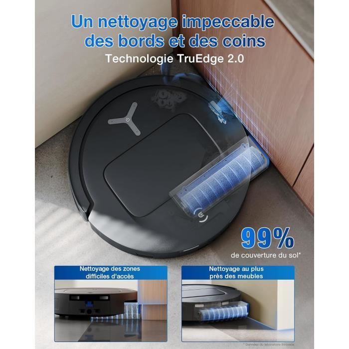 ECOVACS T80 OMNI - Robot aspirapolvere e lavapavimenti - 18.000 Pa - Pulizia automatica istantanea con rullo OZMO - ZeroTangle 3.0