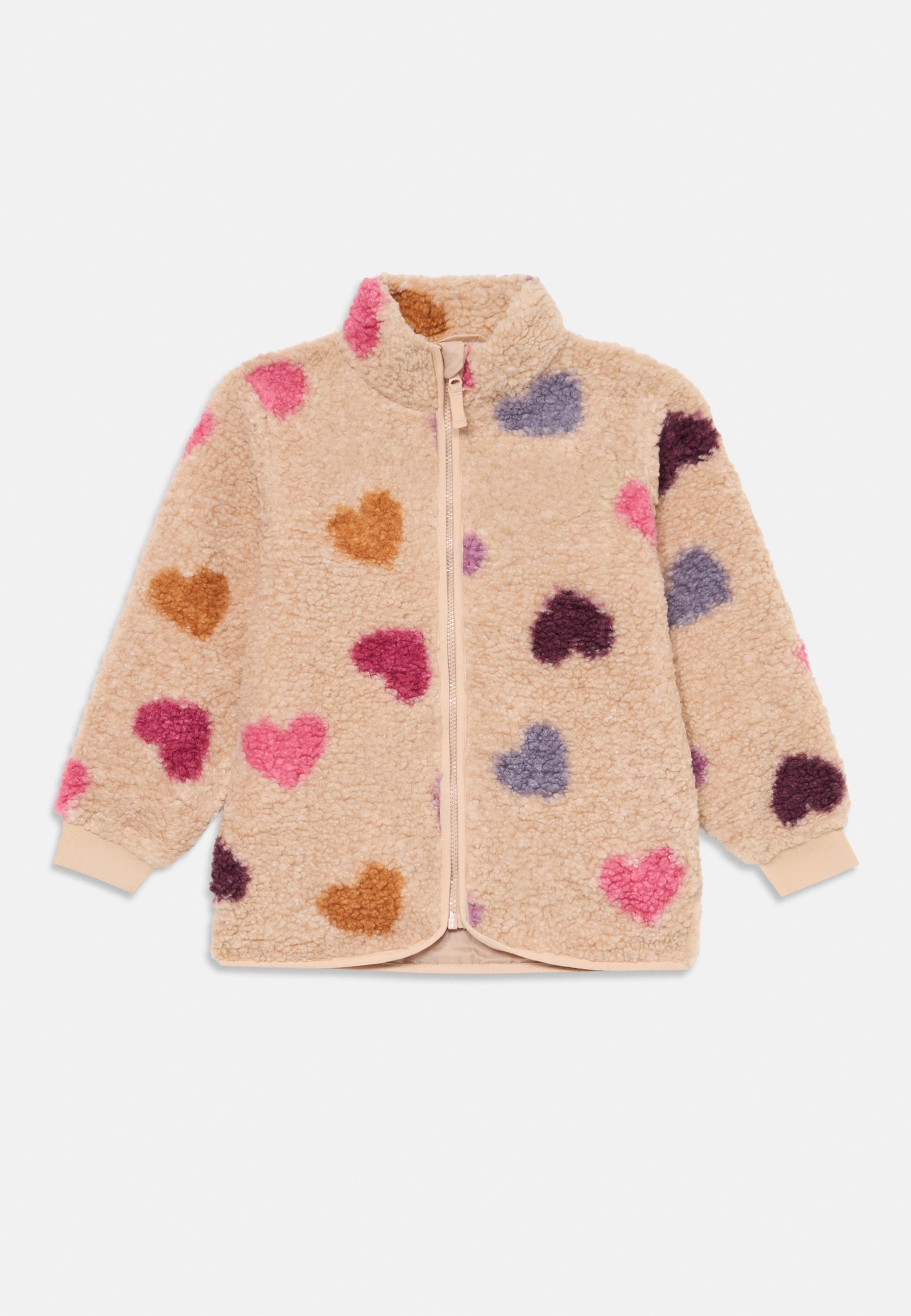 Lindex JACKET PILE - Polár kabát - világosbarna