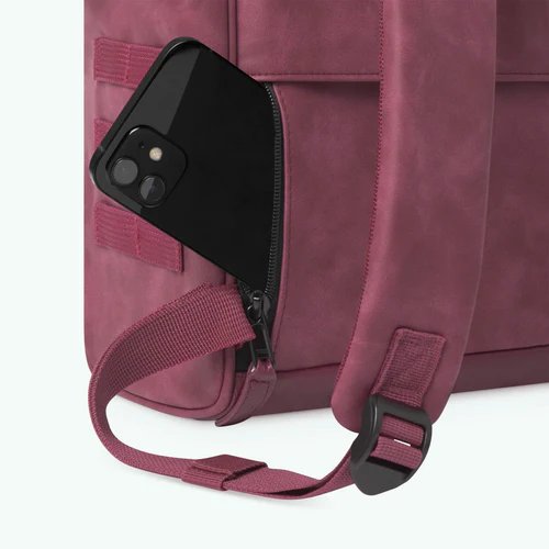 Cabaia Adventurer Small Delhi Rucksack, bordeauxrot