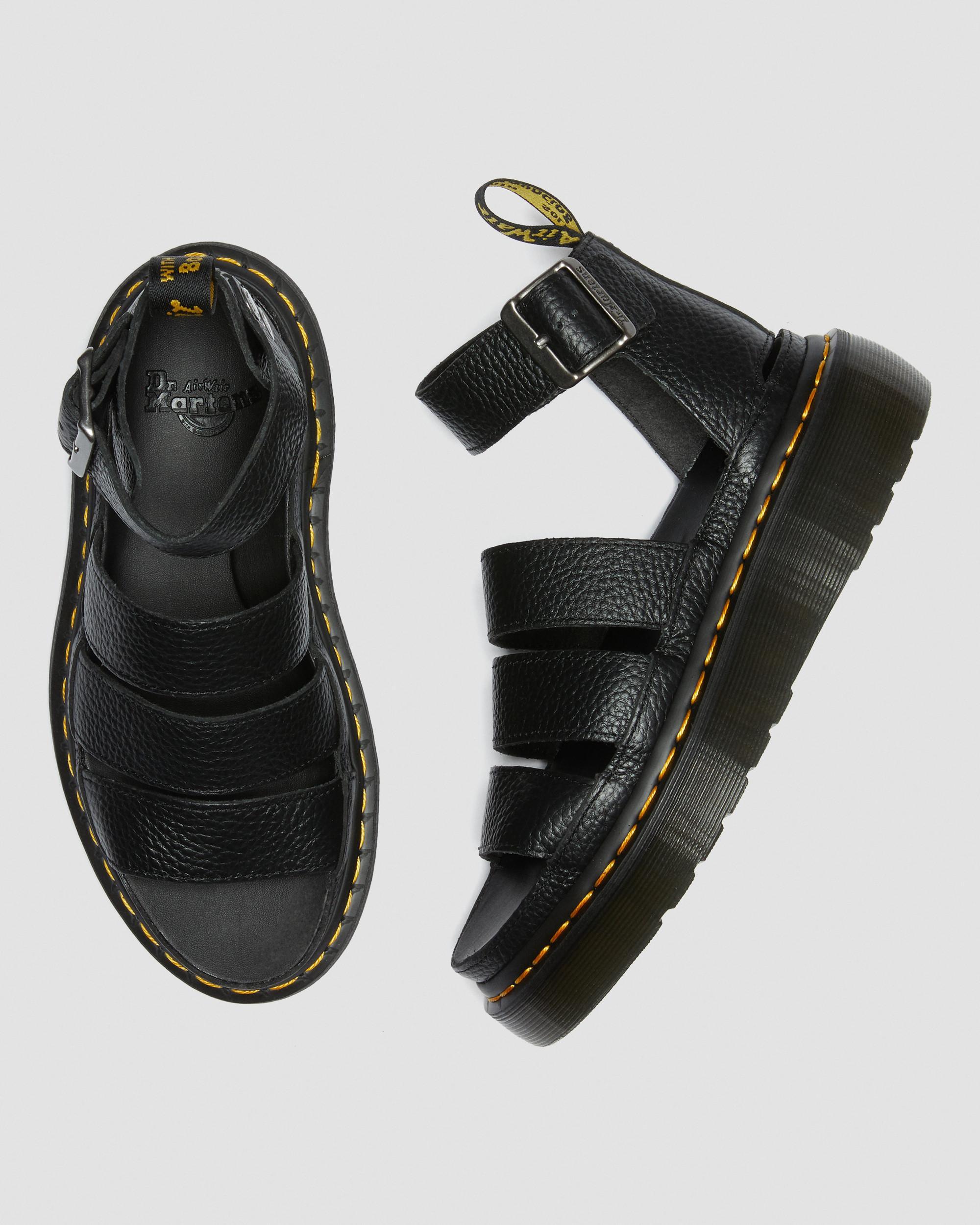 Clarissa II Quad Milled Nappa Leder Plateau Sandalen