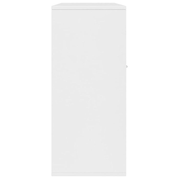 Aparador blanco vidaXL de 88x30x70 cm, aglomerado.