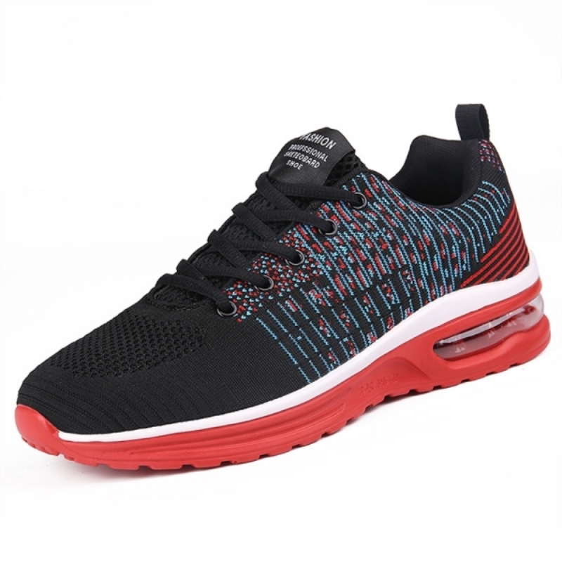 Baskets homme à coussin d'air, chaussures de course confortables et respirantes pour l'extérieur