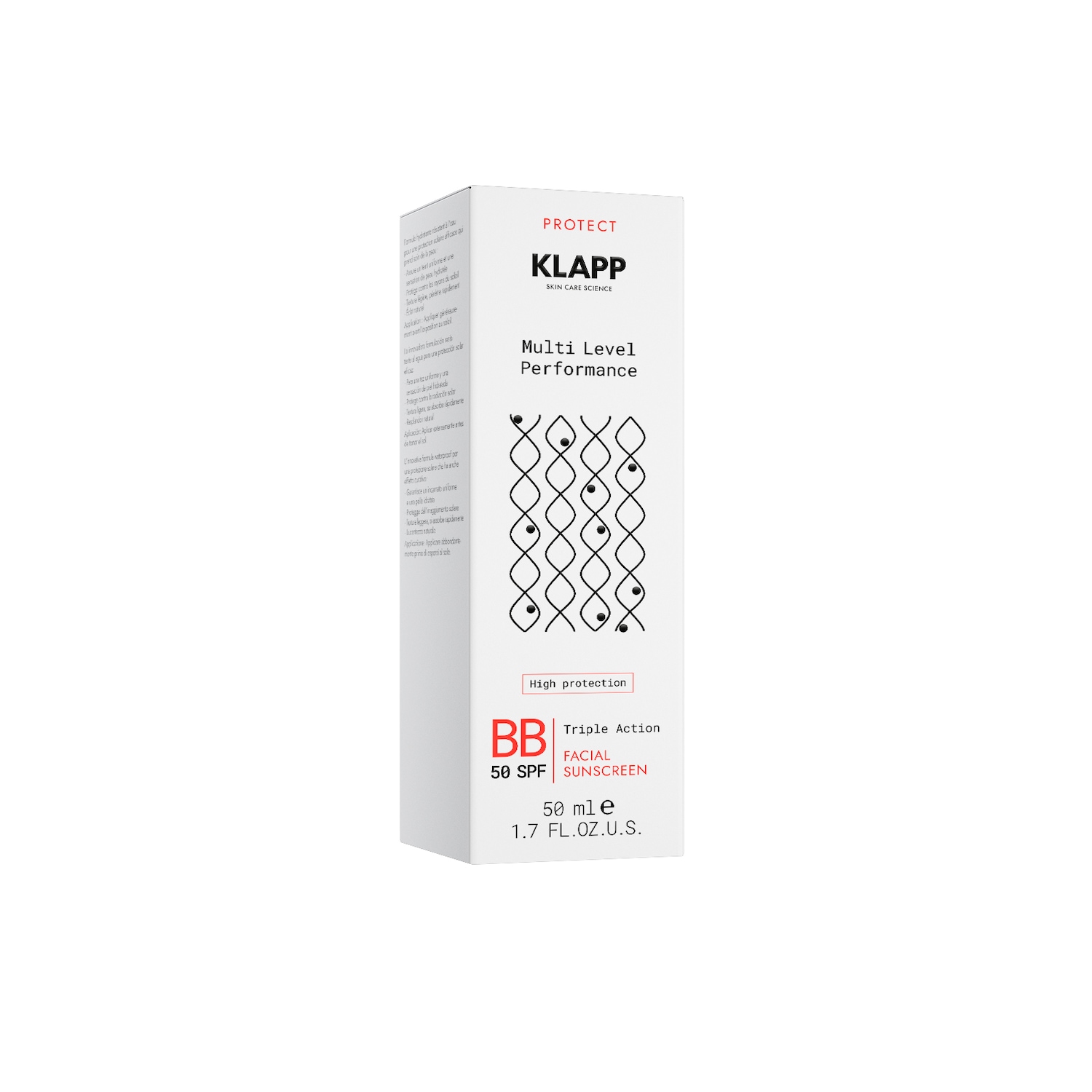 Klapp Sonnenschutz Multi Level Performance Sonnenschutz Dreifachwirkung Gesichtssonnencreme BB 50 LSF - 50 ml