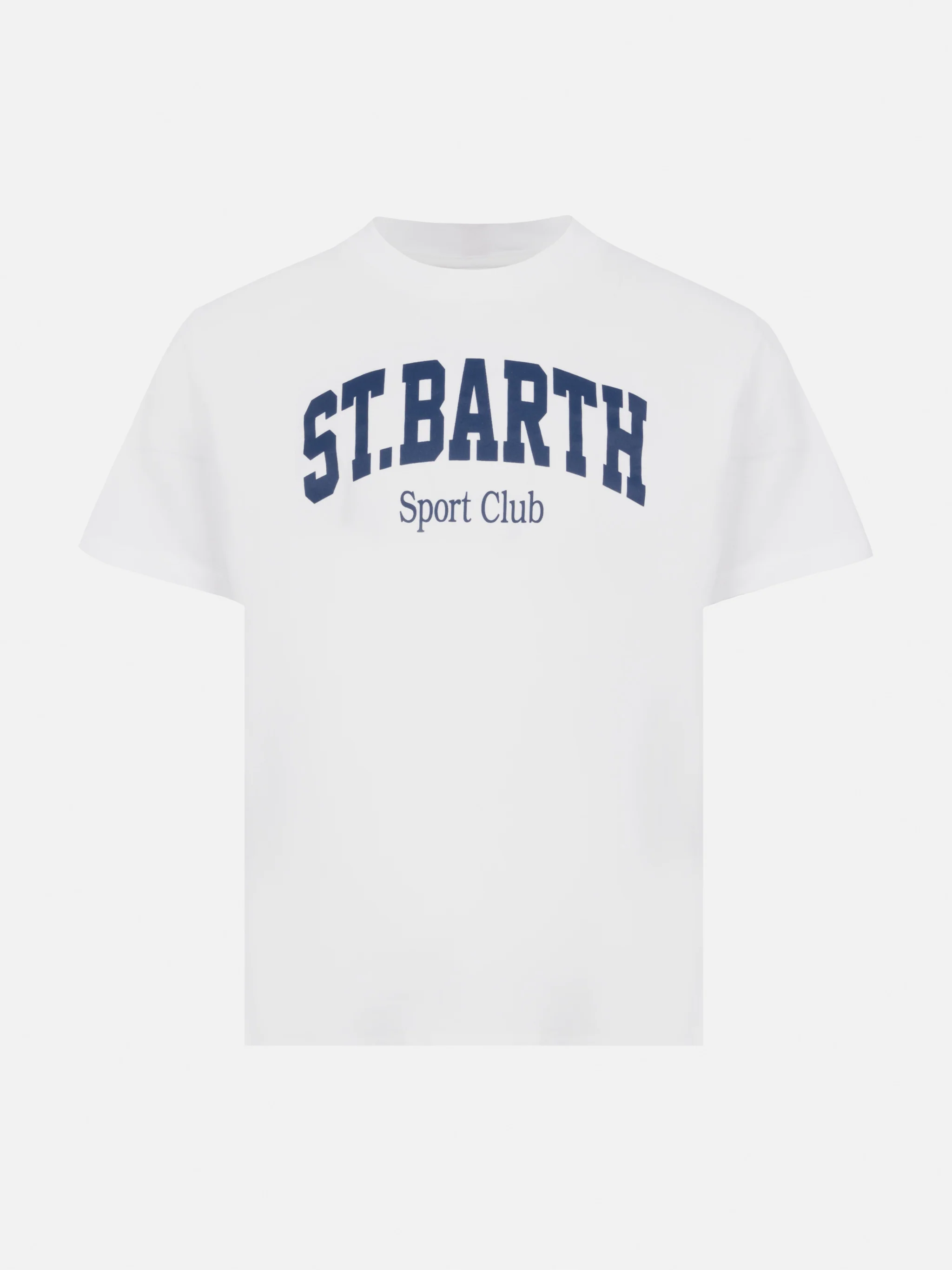 Katoenen T-shirt met opdruk van sportclub St. Barth.