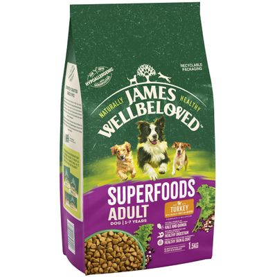 James Wellbeloved Superaliments pour adultes - Dinde au chou frisé et au quinoa
