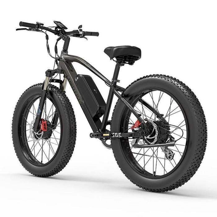 Vélo électrique Lankeleisi MG740Plus*Batterie Samsung 20AH*Moteur 2*1000W*26''Fat Pneus*Frein hydraulique*Noir