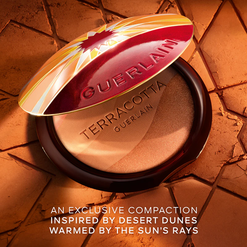 GUERLAIN Pó Bronzeador Iluminador Terracotta Golden Dunes Edição Limitada