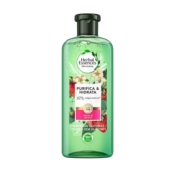 Schampo med vitt jordgubb och söt mynta | 400 ml