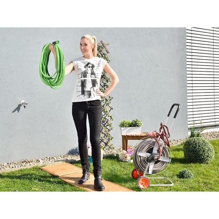 Tuyau d'arrosage extensible - ROYAL GARDINEER - PRO.V2 - 50 m - Latex et polyester