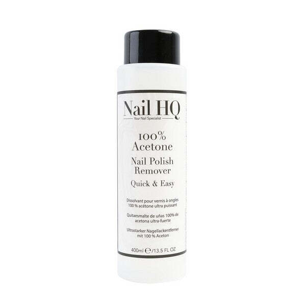 Nail HQ Solvente per smalto 100% acetone - 400 ml
