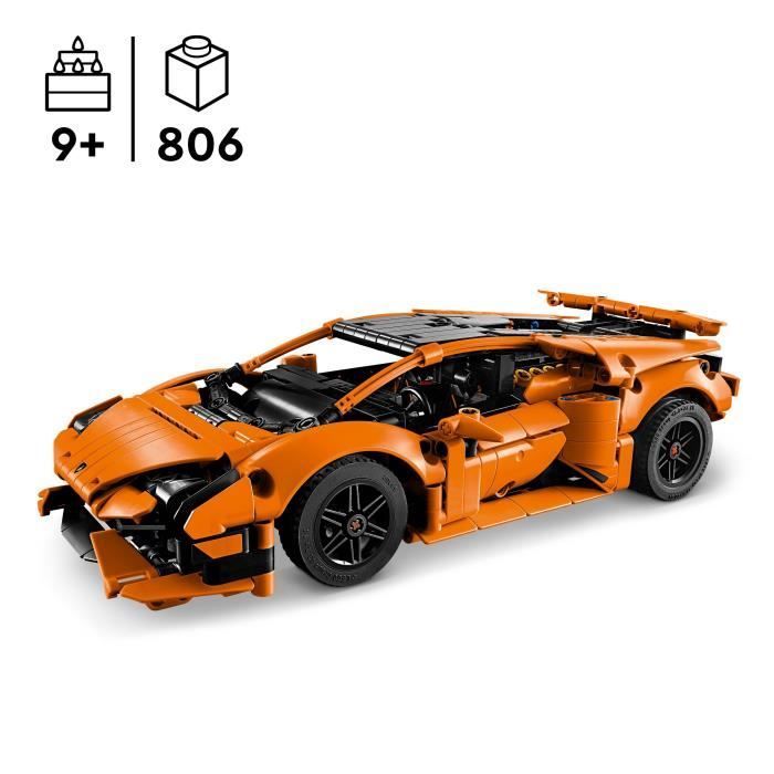 LEGO® Technic 42196 Exclu Cdiscount Lamborghini Huracán Tecnica orange Voiture Jouet Pour Enfant de 9 Ans