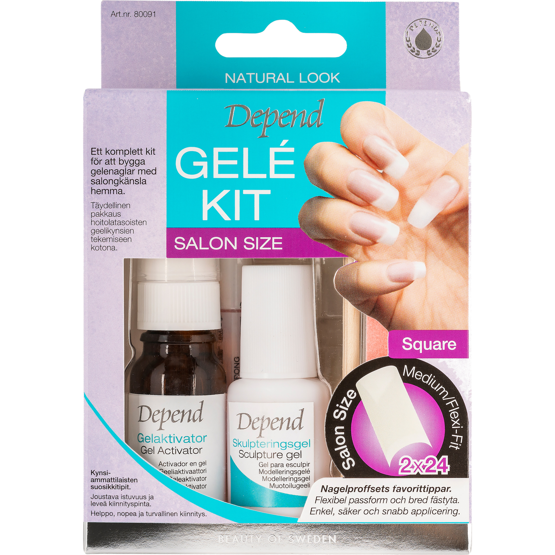Gel kit Veličina za salon Srednja Kvadratna - Ovisi