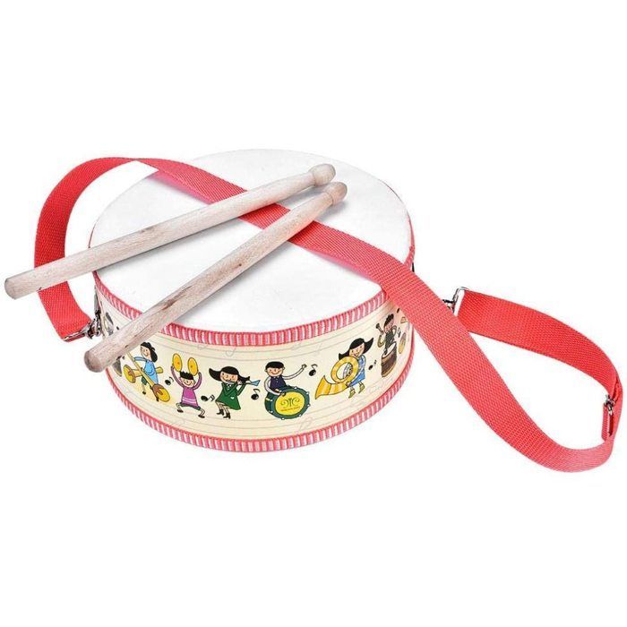 Instrumento de percusión - GIGICIAL - Tambor infantil - Madera - Compacto - Correa de transporte