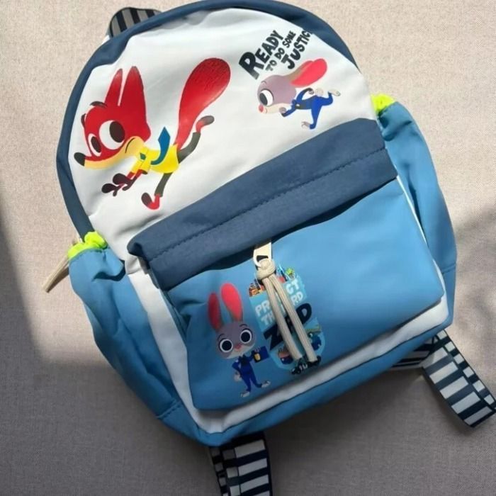 Sac à dos enfant – Disney Zootopie – Nick & Judy – Cartable maternelle garçon fille – Motif dessin animé Zootopia