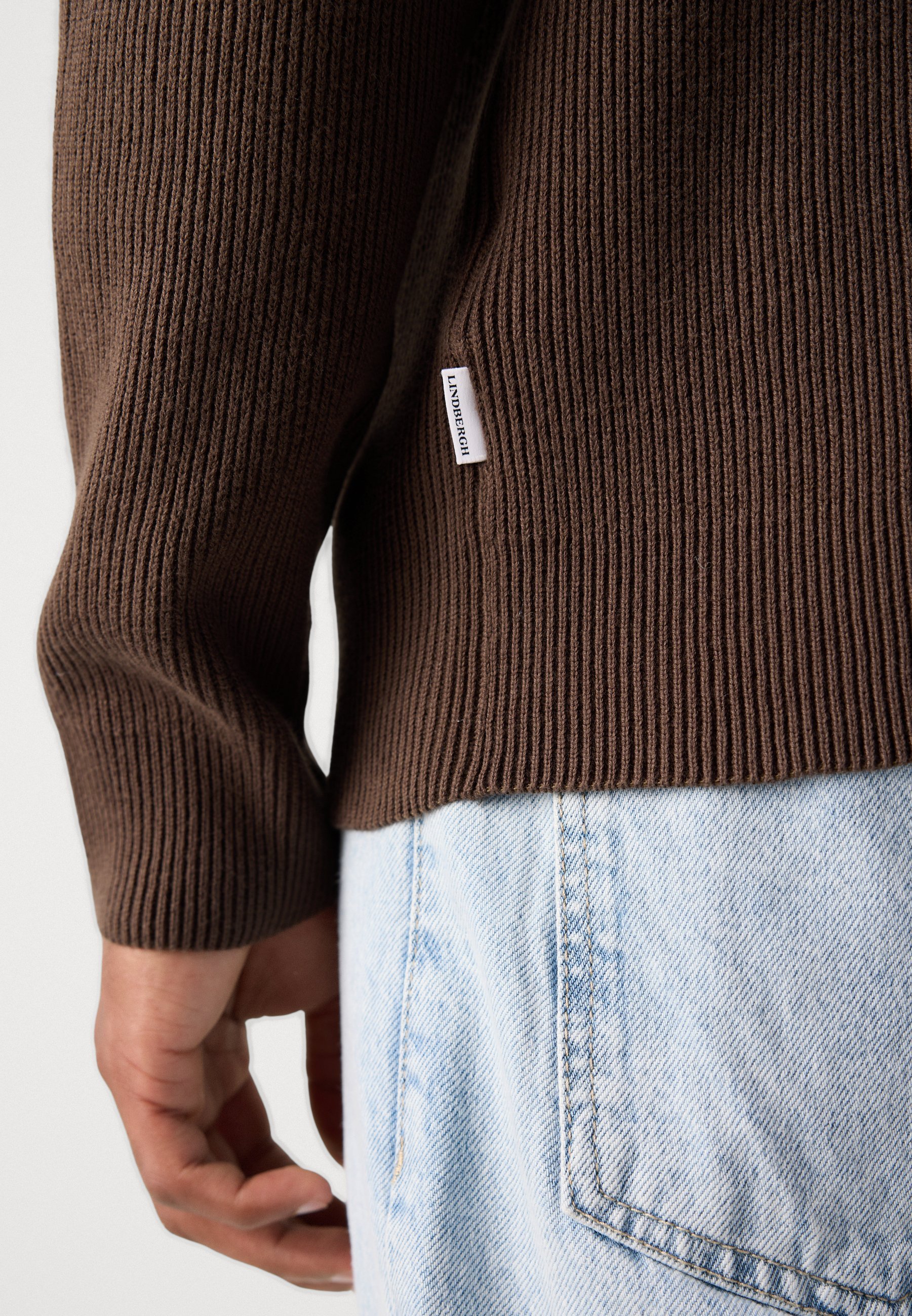 Lindbergh Cardigan mit Knöpfen – Strickjacke – braun